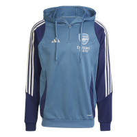 adidas Arsenal Track Sweat à Capuche 2025-2026 Bleu Bleu Foncé Blanc