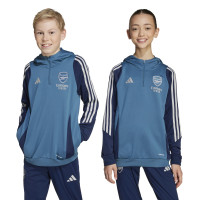 adidas Arsenal Track Trainingspak Hooded 2025-2026 Kids Blauw Donkerblauw Wit