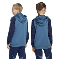 adidas Arsenal Track Trainingspak Hooded 2025-2026 Kids Blauw Donkerblauw Wit