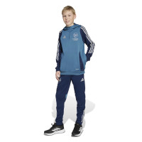 adidas Arsenal Track Hoodie 2025-2026 Kids Blauw Donkerblauw Wit