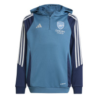adidas Arsenal Track Hoodie 2025-2026 Kids Blauw Donkerblauw Wit