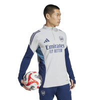 adidas Arsenal Haut d'Entraînement 1/4-Zip 2025-2026 Gris Bleu Foncé Blanc