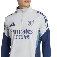 adidas Arsenal Haut d'Entraînement 1/4-Zip 2025-2026 Gris Bleu Foncé Blanc