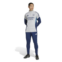 adidas Arsenal Haut d'Entraînement 1/4-Zip 2025-2026 Gris Bleu Foncé Blanc