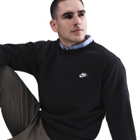 Pull Nike Club Crew noir et blanc