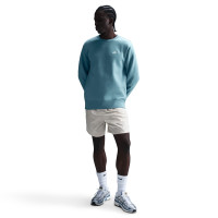 Pull Nike Club Crew blanc turquoise