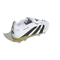 adidas Predator Elite FT Gras Voetbalschoenen (FG) Kids Wit Zwart Goud