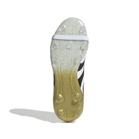 adidas Predator Elite FT Gras Voetbalschoenen (FG) Kids Wit Zwart Goud
