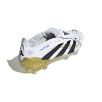 adidas Predator Elite FT Crampons Vissés Chaussures de Foot (SG) Blanc Noir Doré