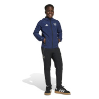 adidas Arsenal Vis Tech Trainingspak Full-Zip 2025-2026 Kids Donkerblauw Zwart Wit