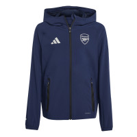 adidas Arsenal Vis Tech Veste 2025-2026 Enfants Bleu Foncé Blanc Noir