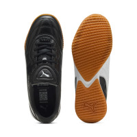 PUMA King Liga Zaalvoetbalschoenen (IN) Zwart Wit Zilver