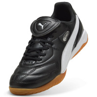PUMA King Liga Zaalvoetbalschoenen (IN) Zwart Wit Zilver