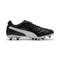 PUMA King Top Gazon Naturel Artificiel Chaussures de Foot (MG) Noir Blanc Argenté