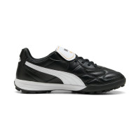 PUMA King Top Turf Voetbalschoenen (TF) Zwart Wit Goud