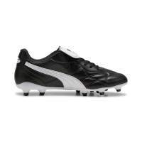 PUMA King Top Gazon Naturel Artificiel Chaussures de Foot (MG) Noir Blanc Doré