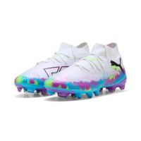 PUMA Future 8 Pro Brilliance Gras / Kunstgras Voetbalschoenen (MG) Dames Wit Blauw Paars