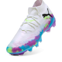 PUMA Future 8 Pro Brilliance Gras / Kunstgras Voetbalschoenen (MG) Dames Wit Blauw Paars