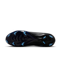 Nike Zoom Mercurial Superfly 10 Pro Gazon Naturel Chaussures de Foot (FG) Noir Bleu Clair