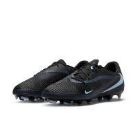 Nike Phantom 6 Low Academy Gazon Naturel Artificiel Chaussures de Foot (MG) Noir Bleu Clair