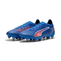 PUMA Ultra 6 Match IJzeren-Nop Voetbalschoenen (SG) Blauw Wit Felrood