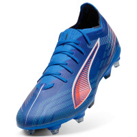 PUMA Ultra 6 Match IJzeren-Nop Voetbalschoenen (SG) Blauw Wit Felrood