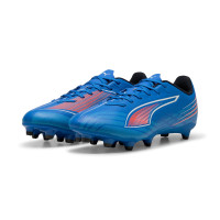 PUMA Ultra 6 Play Gras / Kunstgras Voetbalschoenen (MG) Blauw Wit Felrood