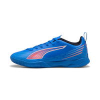 PUMA Ultra 6 Play Chaussures de Foot en Salle (IN) Enfants Bleu Blanc Rouge Vif