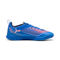 PUMA Ultra 6 Play Chaussures de Foot en Salle (IN) Enfants Bleu Blanc Rouge Vif