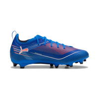 PUMA Ultra 6 Pro Gras / Kunstgras Voetbalschoenen (MG) Kids Blauw Wit Felrood