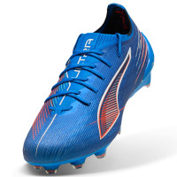 PUMA Ultra 6 Ultimate Gazon Naturel Chaussures de Foot (FG) Bleu Blanc Rouge Vif