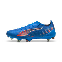 PUMA Ultra 6 Ultimate Crampons Vissés Chaussures de Foot (SG) Bleu Blanc Rouge Vif