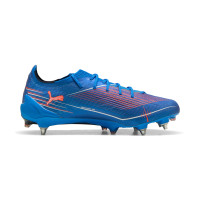 PUMA Ultra 6 Ultimate Crampons Vissés Chaussures de Foot (SG) Bleu Blanc Rouge Vif