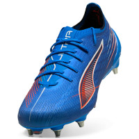 PUMA Ultra 6 Ultimate Crampons Vissés Chaussures de Foot (SG) Bleu Blanc Rouge Vif