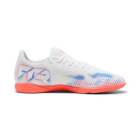 PUMA Future 8 Play Zaalvoetbalschoenen (IN) Wit Felrood Blauw
