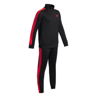 Under Armour Rival Knit Trainingspak Full-Zip Kids Zwart Felrood