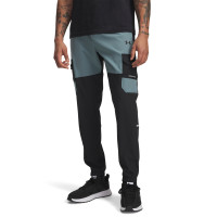 Survêtement tissé utilitaire Under Armour Tech, entièrement zippé, noir, bleu clair