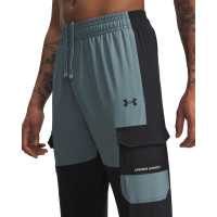 Survêtement tissé utilitaire Under Armour Tech, entièrement zippé, noir, bleu clair