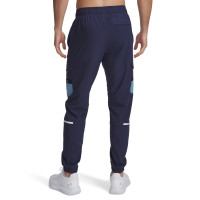 Survêtement tissé utilitaire Under Armour Tech, fermeture éclair intégrale, bleu foncé, bleu clair