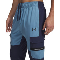 Survêtement tissé utilitaire Under Armour Tech, fermeture éclair intégrale, bleu foncé, bleu clair