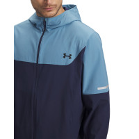 Survêtement tissé utilitaire Under Armour Tech, fermeture éclair intégrale, bleu foncé, bleu clair