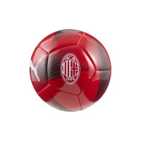 PUMA AC Milan Essential Mini Voetbal Maat 1 2025-2026 Rood Zwart Wit