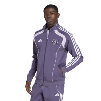 adidas Manchester United Urban Purist Survêtement Full-Zip 2025-2026 Mauve Blanc