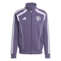 adidas Manchester United Urban Purist Survêtement Full-Zip 2025-2026 Mauve Blanc
