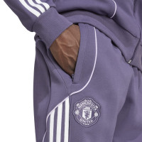 adidas Manchester United Urban Purist Survêtement Full-Zip 2025-2026 Mauve Blanc