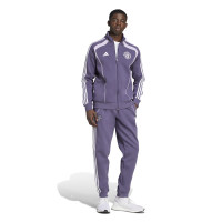 adidas Manchester United Urban Purist Survêtement Full-Zip 2025-2026 Mauve Blanc