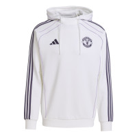 adidas Manchester United Urban Purist Hoodie 2025-2026 Wit Paars