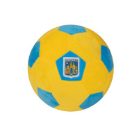 Ballon de football en peluche KVC Westerlo, jaune et bleu, taille 1