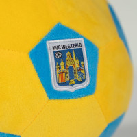 Ballon de football en peluche KVC Westerlo, jaune et bleu, taille 1