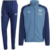 adidas Arsenal Présentation Survêtement Full-Zip 2025-2026 Bleu Foncé Rouge Jaune Blanc